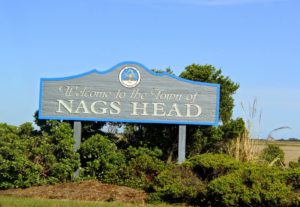 nags head welcome sign