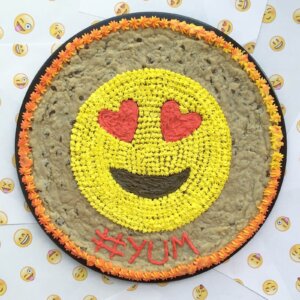 smiley face cake